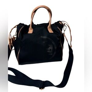 Tory Burch Black and Brown Satchel